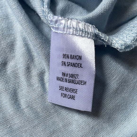 NWT. Glitz. Women’s size Small Sky Blue spaghetti top - Picture 7 of 7